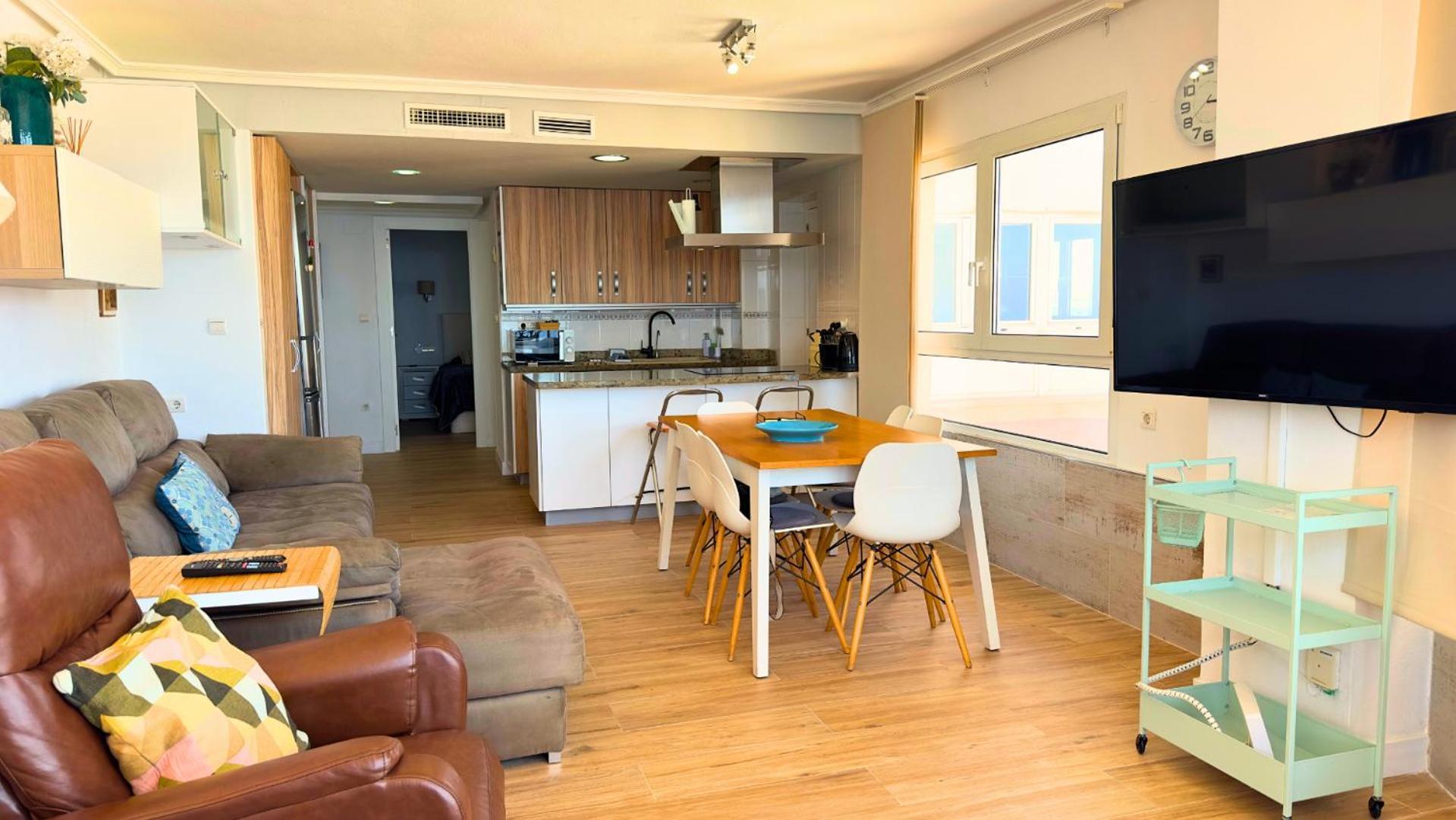 Atico A 50M Del Mar. Parking Gratis. A/C Apartment El Campello Luaran gambar