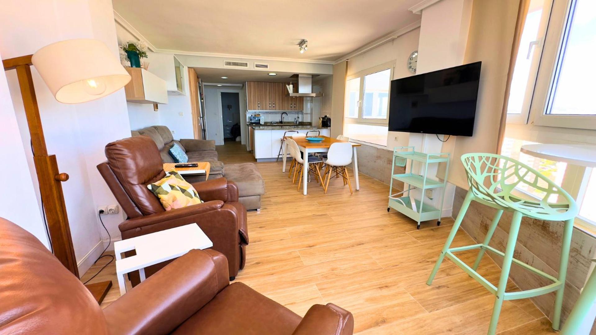 Atico A 50M Del Mar. Parking Gratis. A/C Apartment El Campello Luaran gambar